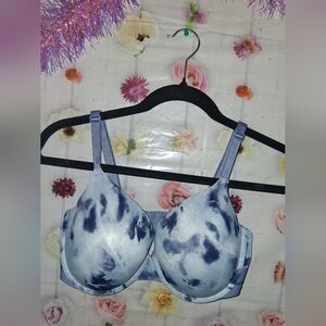 Victoria’s Secret  Blue Tie dye Bra. Wear Everywhere Push Up Padded 34DD EUC